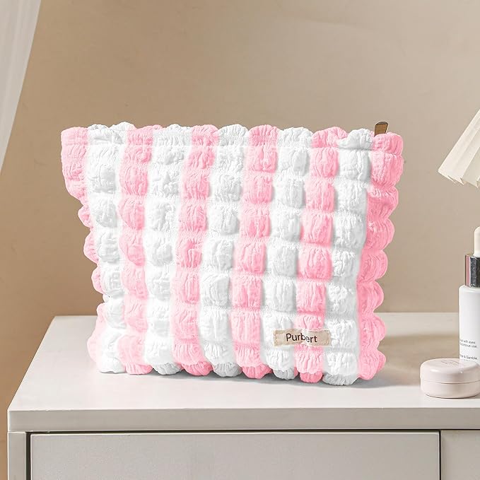 Purbert Bubble Cloud Makeup Bag - Large Capacity Travel Cosmetic Organizer