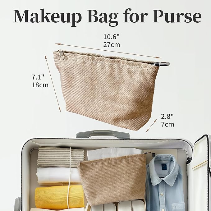 itgowisa Bohemian Makeup Bag for Women, Travel Makeup Pouch Purse Organizer