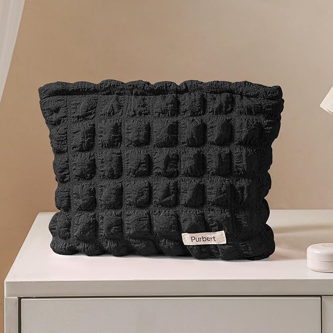 Purbert Bubble Cloud Makeup Bag - Large Capacity Travel Cosmetic Organizer