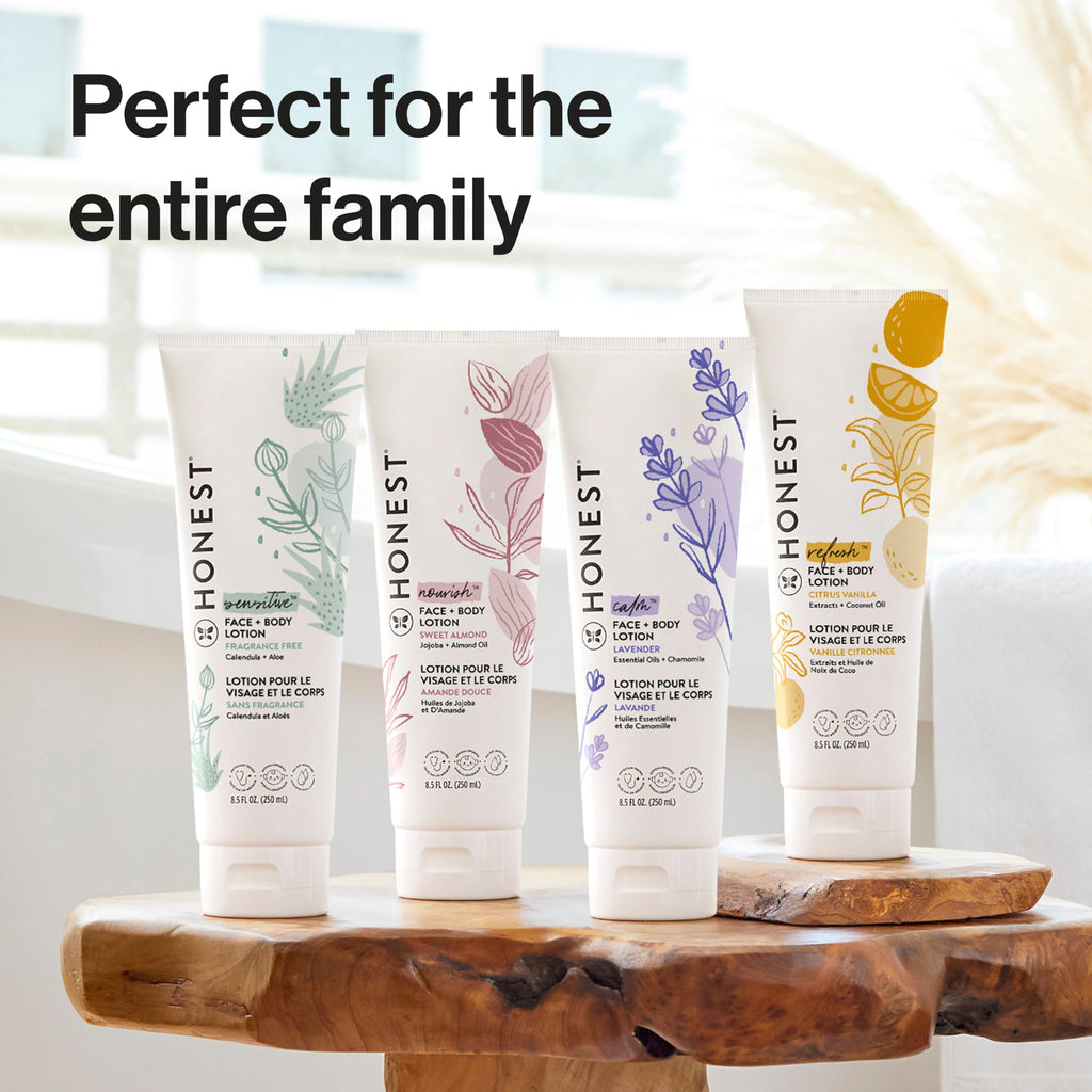 The Honest Company Face and Body Lotion, Fragrance-Free, 8.5 fl oz