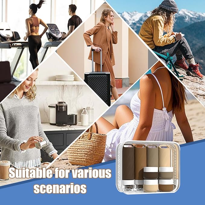Udihch Travel Toiletry Containers 26Pcs Silicone Leakproof TSA Approved Set