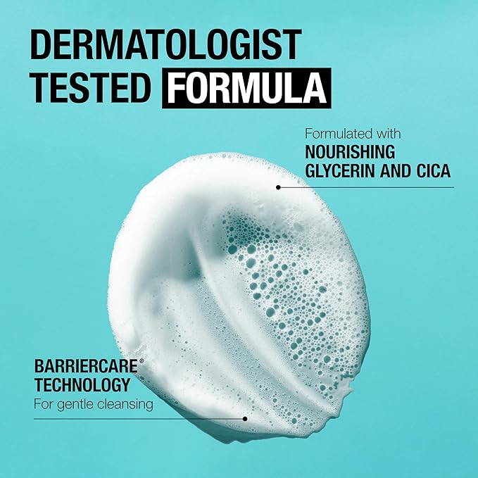 Neutrogena Ultra Gentle Cream-to-Foam Daily Facial Cleanser, Transforms from a Creamy Cleanser to a Foaming Face Wash, Gently Cleanses Sensitive Skin, Fragrance-Free, Hypoallergenic, 8.5 oz