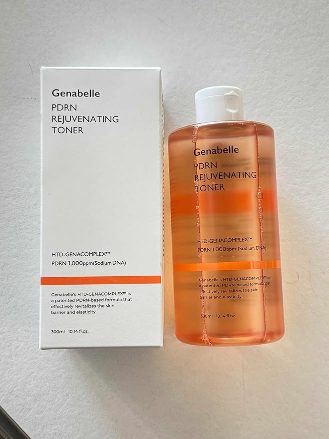 Genabelle PDRN Rejuvenating Toner - Deep Hydration & Skin Barrier Support with PDRN, Panthenol, Hyaluronic Acid - Soft & Glowing Skin - Glass Skin - 10.14 fl.oz/300ml