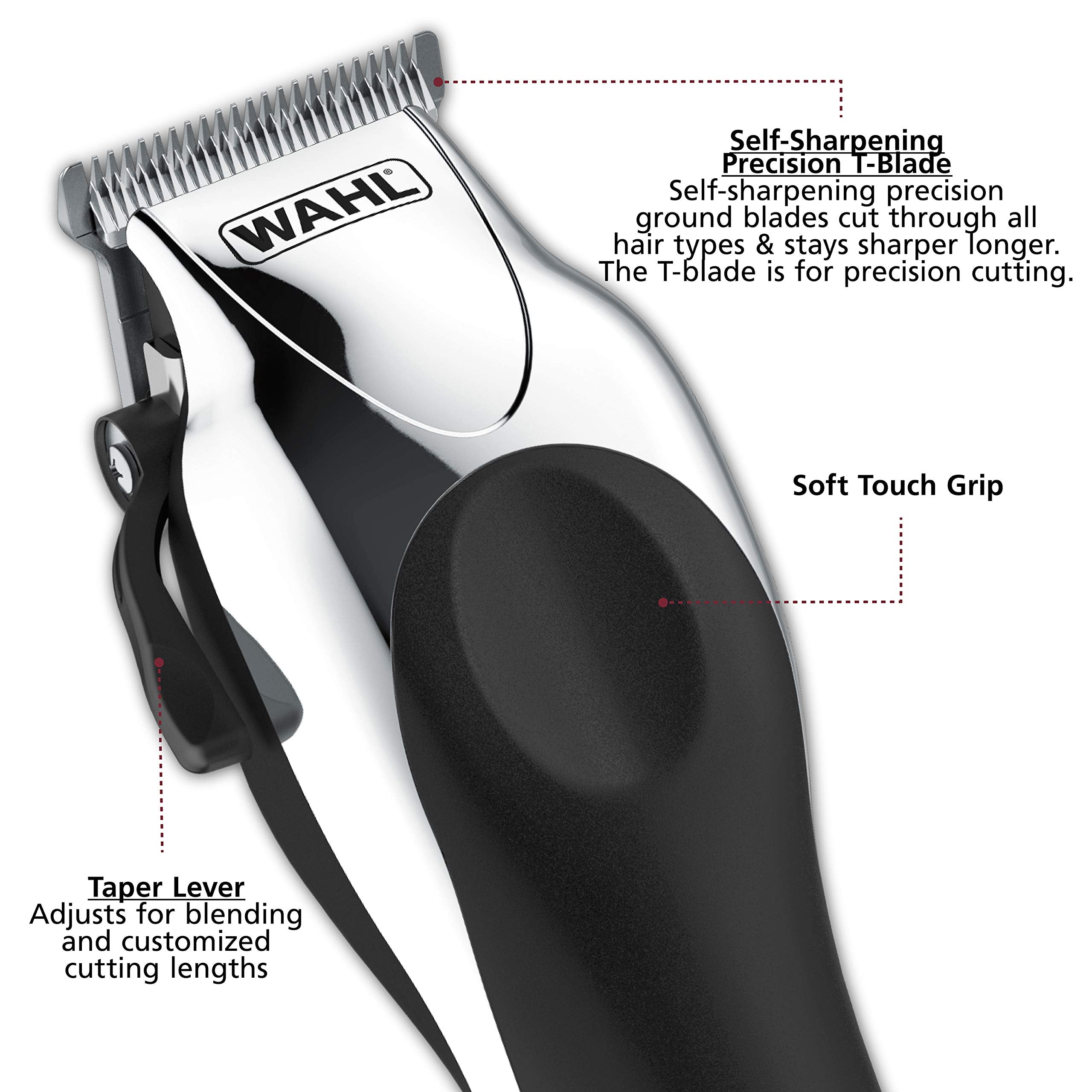 Wahl Clipper USA Deluxe Corded Chrome Pro Complete Hair & Trimming Kit