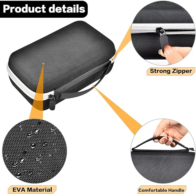 Grapsa Case Compatible with Novah for Ufree for KIKIDO for GLAKER for FADEKING for GSKY for Romanda Professional Hair Clippers, Beard Trimmer Grooming Storage Holder for Hair Trimmers Set (Box Only)