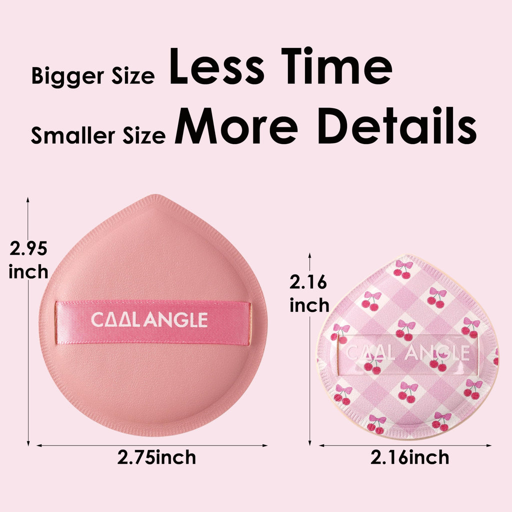 COOL-ANGLE Latex-Free Makeup Blender Sponges, 5Pcs Cherry Pink, Medium