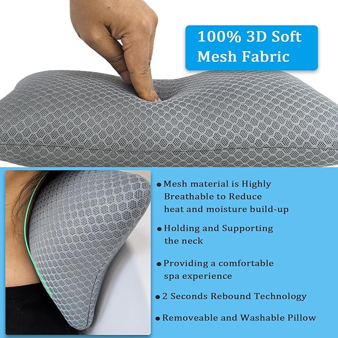 REEZEIVI 2 Pack Hot Tub Headrest Pillow,Head and Neck Support,Outdoor Spa