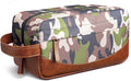 Ezday Travel Toiletry Bag for Men, Hanging Toiletry Organizer, Water Resistant Shaving Kit with Large Capacity for Travel Accessories (Camo-Bright Green, Medium)