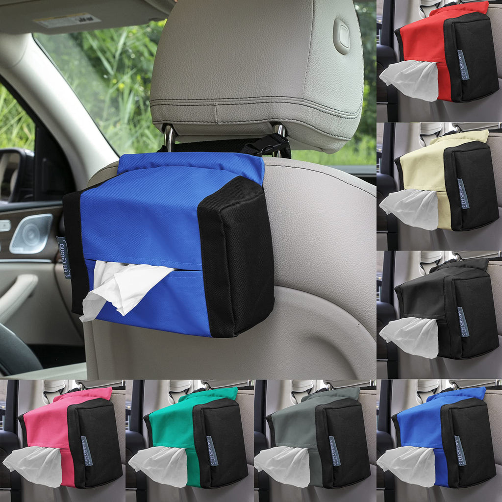 FH Group E-Z Travel Napkin Tissue Dispenser Holder fits Most Cars, SUVs, Trucks, and Vans Red