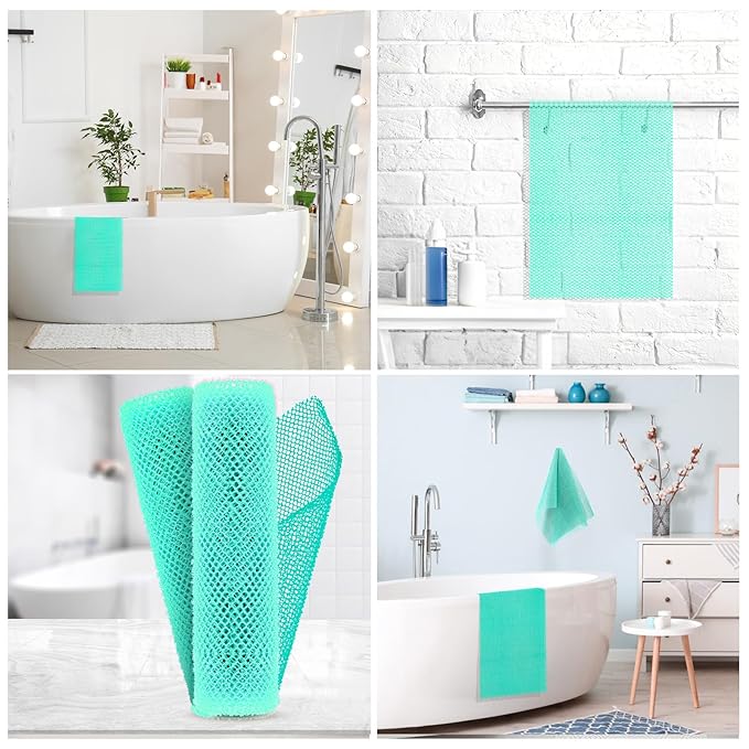 2 Pieces African Bath Sponge African Net Long Net Bath Sponge Transform Your Shower Routine with African Bath Sponges for Exfoliated, Silky Smooth Skin (Green)