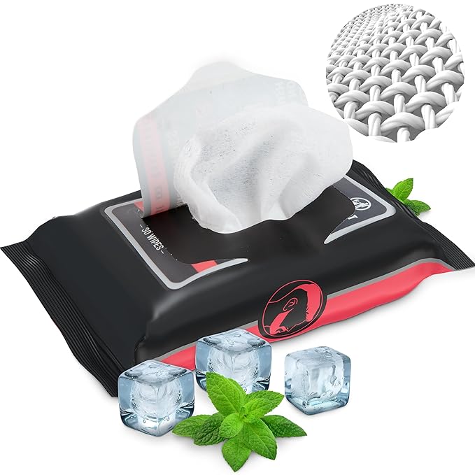 The Nobleman Face + Body Cleansing Wipes: Refreshing - with Aloe & Eucalyptus - 120 TOTAL WIPES (30ct x 4) - Travel-Friendly, Skin-Nourishing, All-in-One Wipes for Men & Women