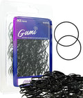 Hair Elastics - Ouchless No Damage Elastic Hair Bands (Black - Large)