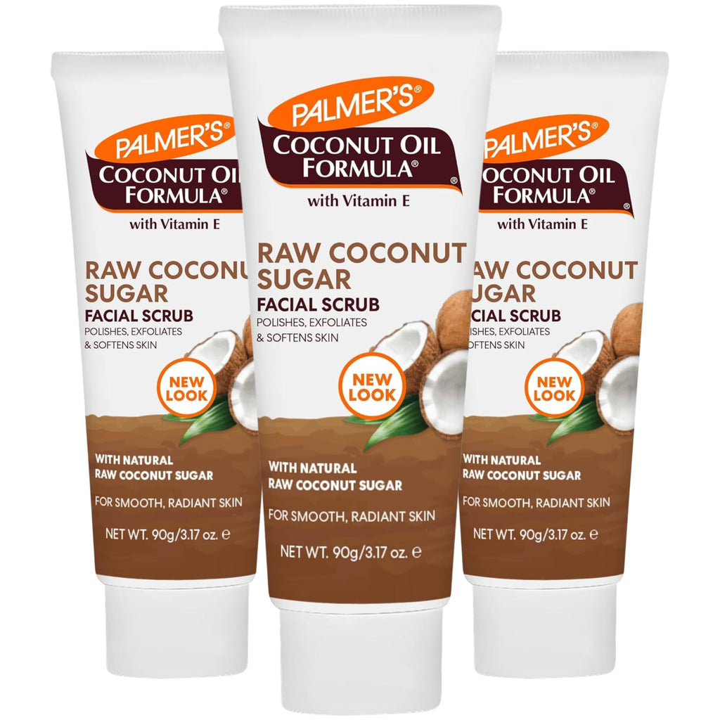 Palmer's Coconut Sugar Facial Scrub Exfoliator (3.17 Oz - Pack of 3)