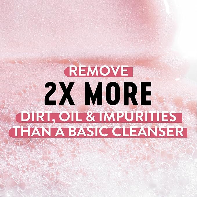 Bioré Rose Quartz + Charcoal Daily Purifying Cleanser,Oil Free Facial Cleanser Energizes Skin,Dermatologist Tested and Cruelty Free,6.77 oz,(Pack of 2)