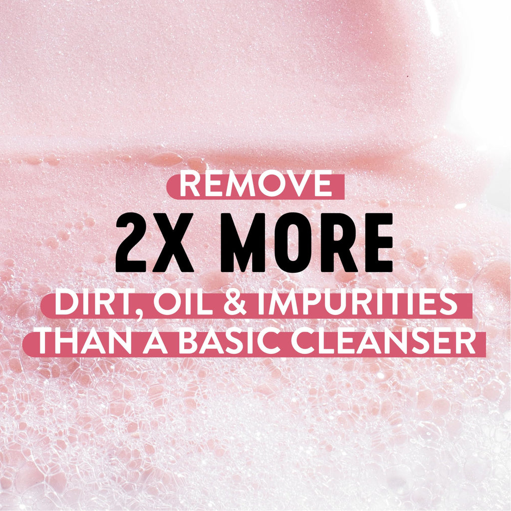 Biore Rose Quartz + Charcoal Daily Purifying Cleanser, Oil Free, 6.77 Oz