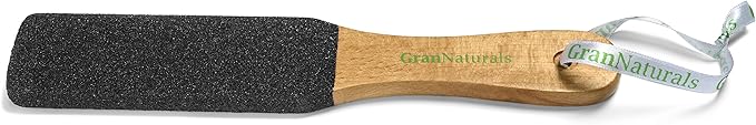 GranNaturals Wooden Foot File - Corn and Callus Remover for Feet - Dead Skin Exfoliator, Sander, Scrubber Filer Pedicure Rasp Tool for Wet + Dry Emery Board for Feet and Cracked Heel File Scraper