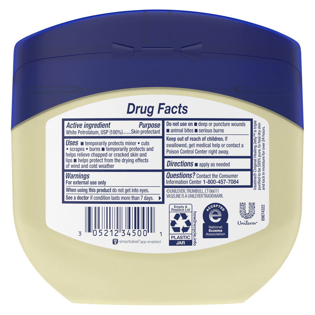 Vaseline Petroleum Jelly Original Skin Care For Dry Skin and Eczema Relief 100% Pure Petroleum Jelly 13 oz