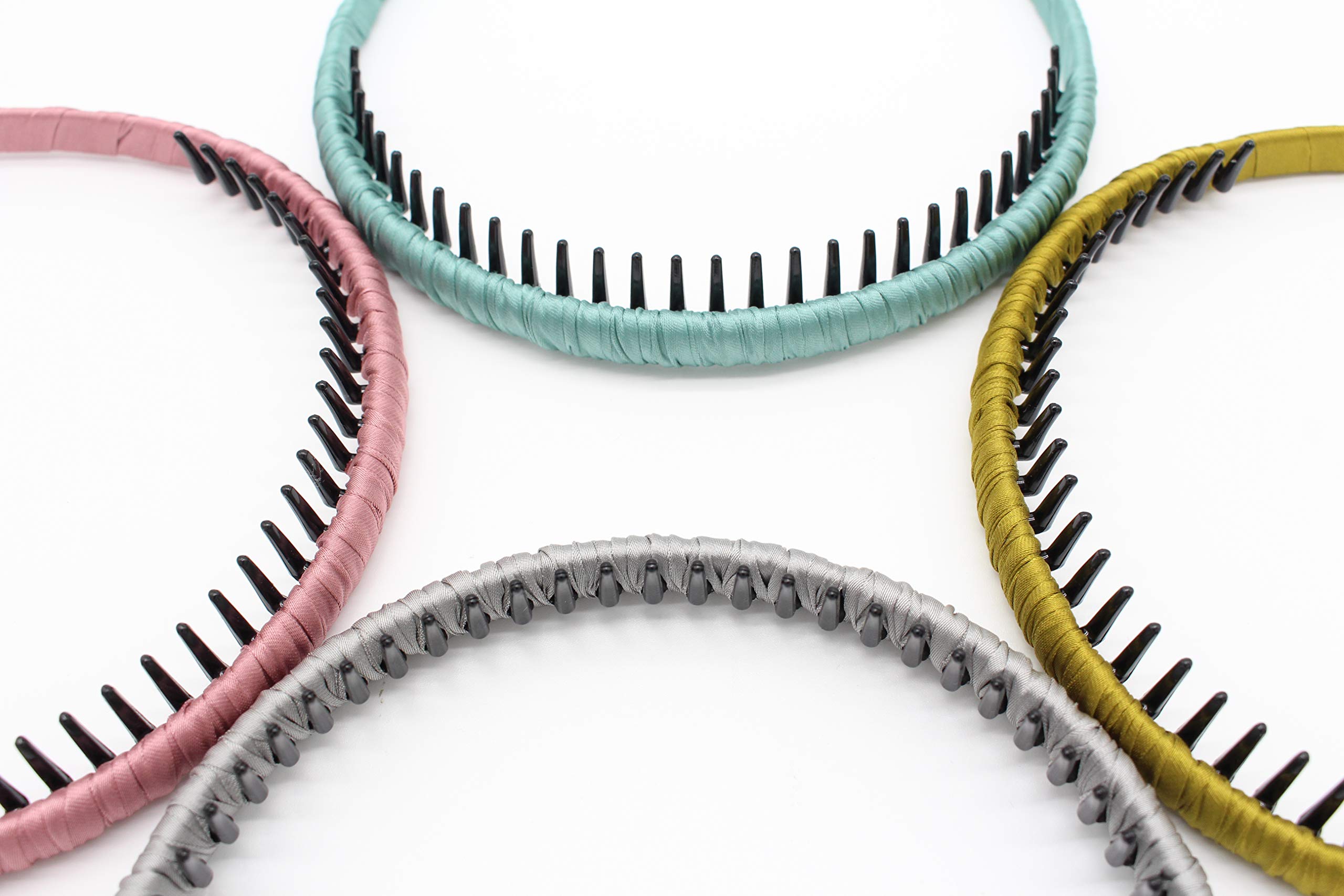 JOBAND 4 color Fashion hair bands headbands for women/Girls teeth comb Hair Accessories Non-slip Hair Hoop Resin Hairband Comfy headwear