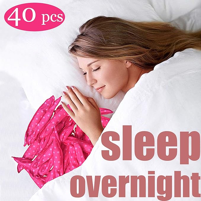 40Pcs Soft Curlers To Sleep In Overnight Hair Rolllers Curlers For Long Hair Pillow Sponge Rollers For Curly Hairstyle