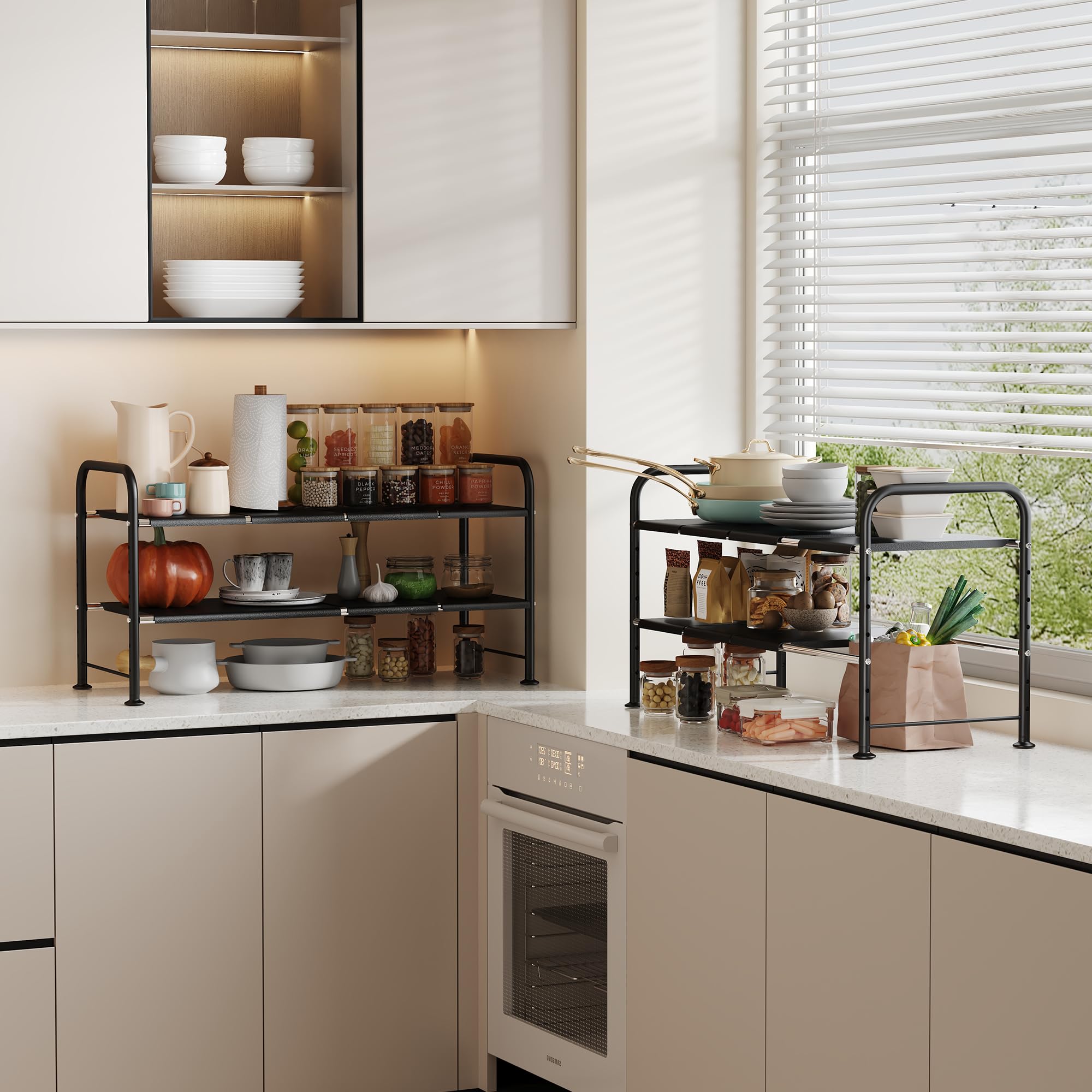 Under Sink Organizers and Storage,Expandable under cabinet organizer Shelf