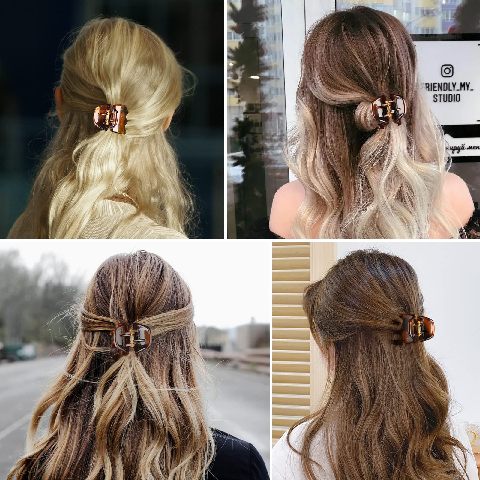 6 Pieces Hair Jaw Claws, Morhom 1.4 Inch Thick or Medium Hair Clips for Women and Girls