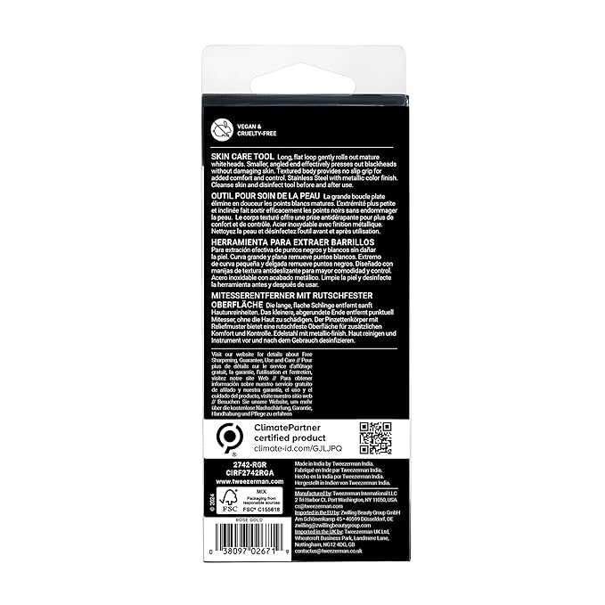 Tweezerman Whitehead and Blackhead Remover Rose Gold