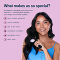 Gimme Beauty Detangling Brush, Curved Paddle, Fine Hair