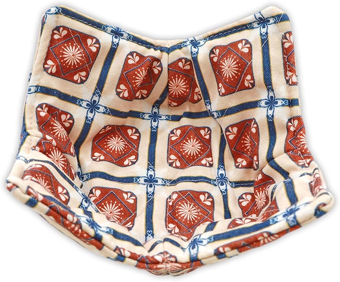 ROGITU Cotton Microwavable Bowl Cozy, Microwave-Safe Hot Bowl Holders, Soup Bowl Cozy Bowl Hot Pads (V)