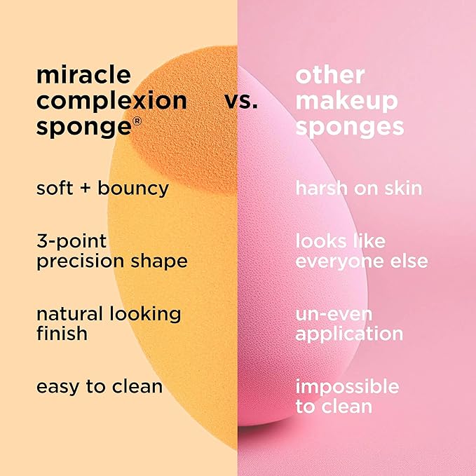 Real Techniques Miracle Complexion Sponge + Case (Packaging May Vary)