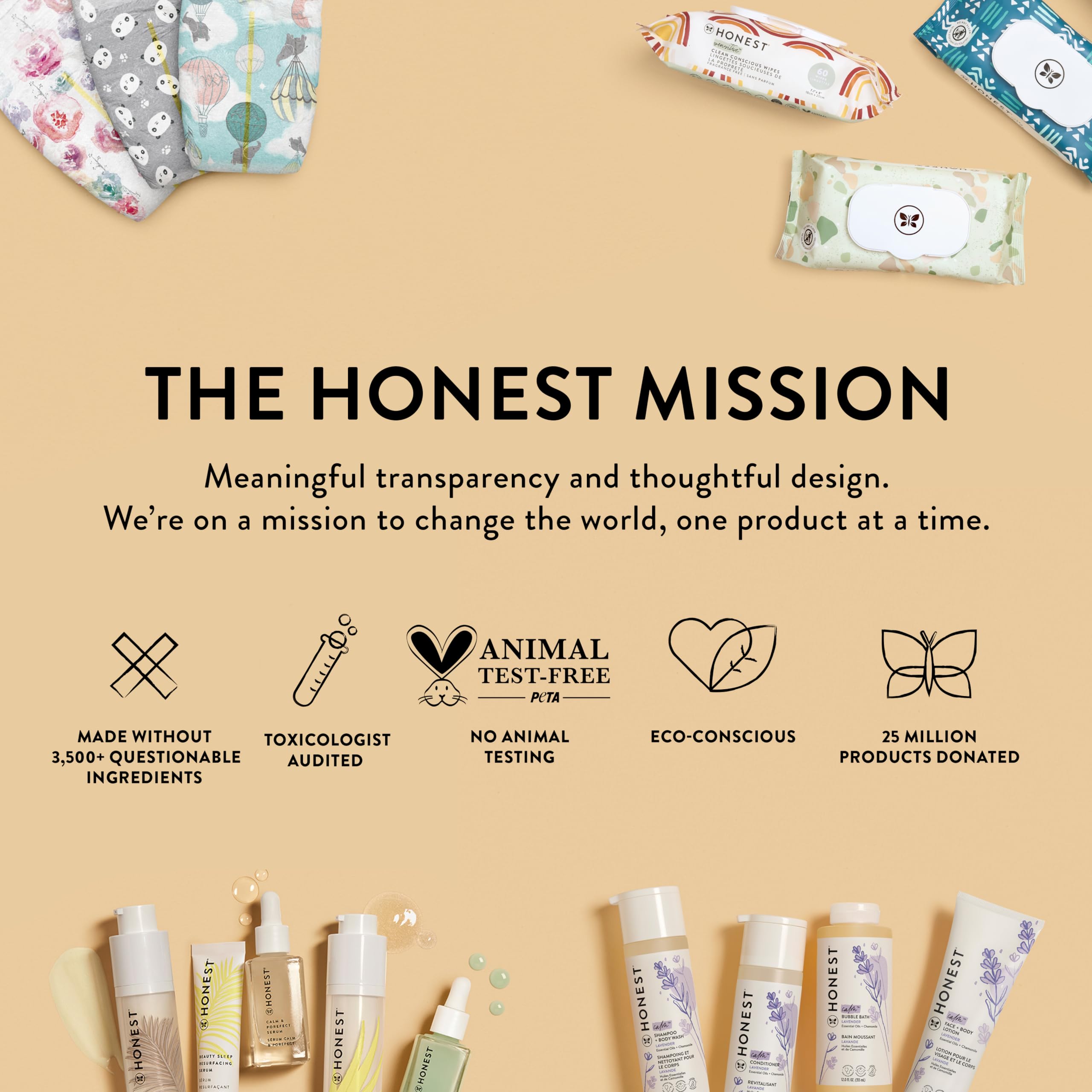 The Honest Company Hydrate and Cleanse Naturally Scented Wipes, Cleansing Multi-Tasking, 99% Water, Plant Based, Hypoallergenic, Aloe Cucumber, 60 Count