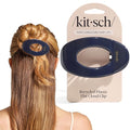 Kitsch Large Flat Claw Clips for Women - Stylish Flat Hair Clips, Strong Hold for Thick & Fine Hair | Non-Slip for Secure, Comfortable All-Day Wear - Blue Orchid, 1pc