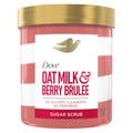 Dove Sugar Body Scrub Oat Milk & Berry Brulee For Exfoliated & 15 oz