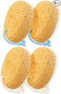 Bath Sponges for Shower, Azymi 4-Pack Sponges Bath for Sensitive Dry Skin