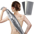 ARCH&M Exfoliating Washcloth, 3 Pack, Gray Black Off-White