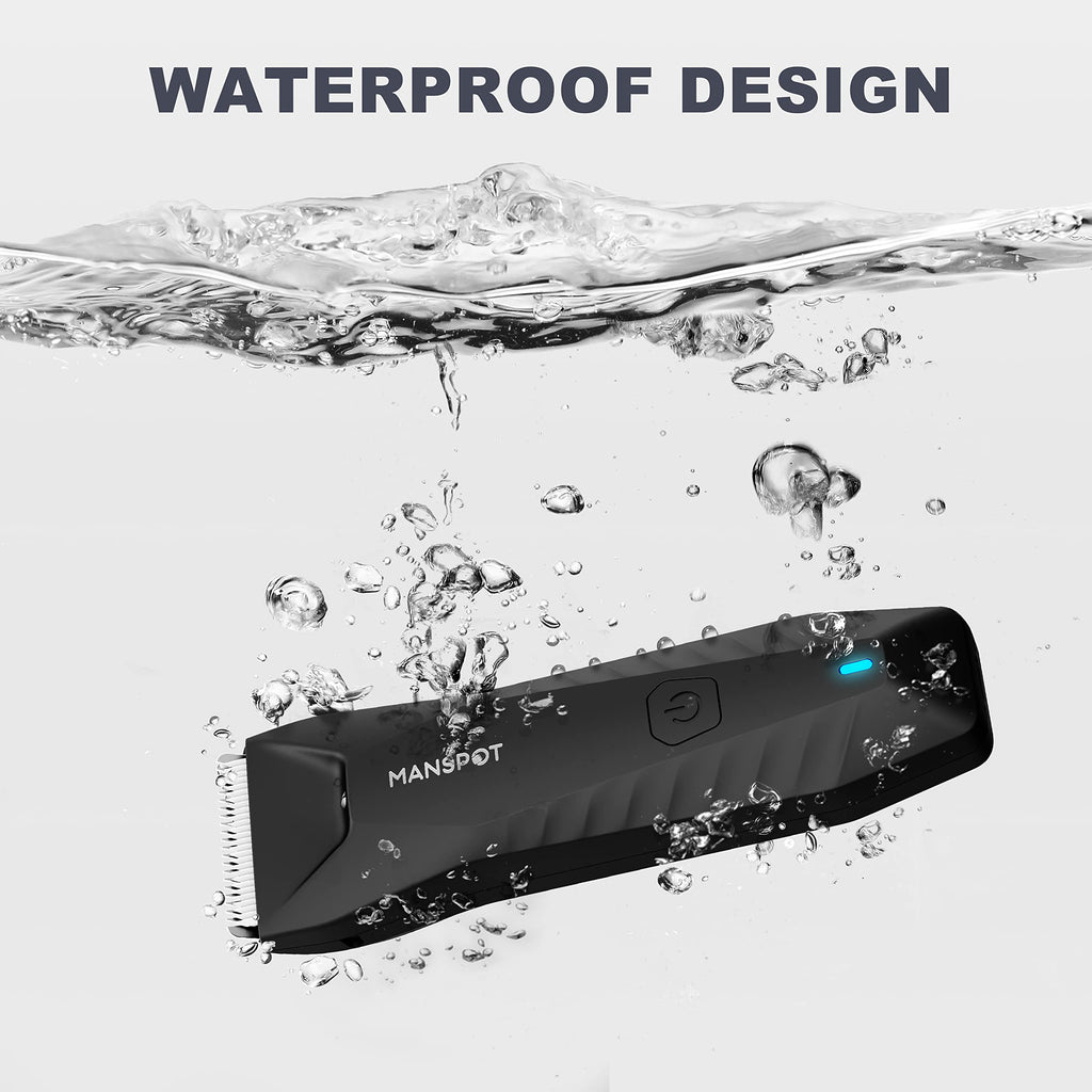 MANSPOT Manscape Body & Groin Hair Trimmer for Men, Electric Pubic Trimmer