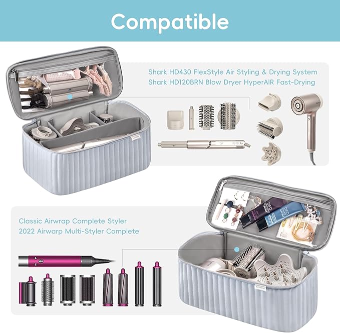 Hair Tools Travel Bag for Shark Flex Style Fusion Hair Dryer Attachment