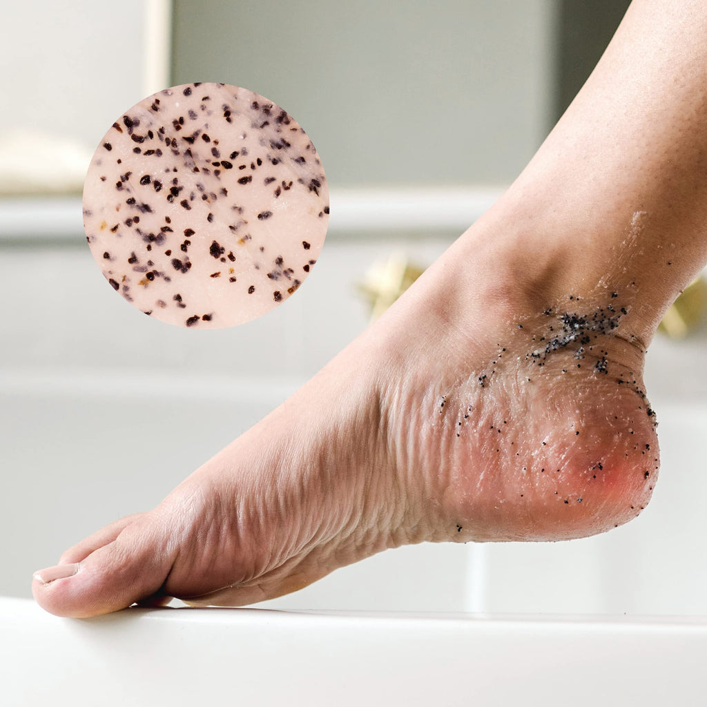 Bare August Foot Scrub - Natural Exfoliant for Soft, Smooth Feet | 3.4oz