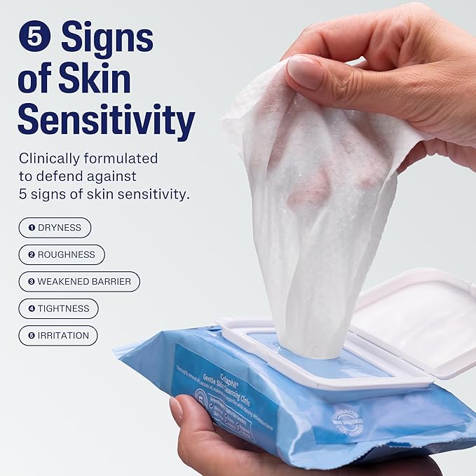 Cetaphil Cleansing Face & Body Wipes, Fragrance Free, 50ct, 2-Pack
