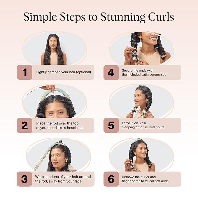 Kitsch Satin Heatless Curls Overnight Set - Aura