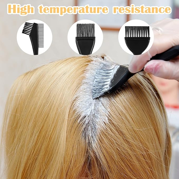 10 Pcs Hair Dye Brush Applicator Kit Hair Color Brushes for Women Men Hairs Coloring Brushes Set Hairs Applicator Brush Combs HairDye Applicators Dyeing HairDying Tools Kits for Salon Use Home DIY