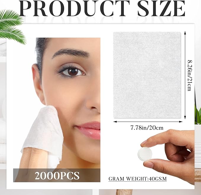 Juexica 2000 Pcs Disposable Portable Compression Travel Towel Cotton Face Washcloth for Travel, Home, Camping and Other Outdoor Activities