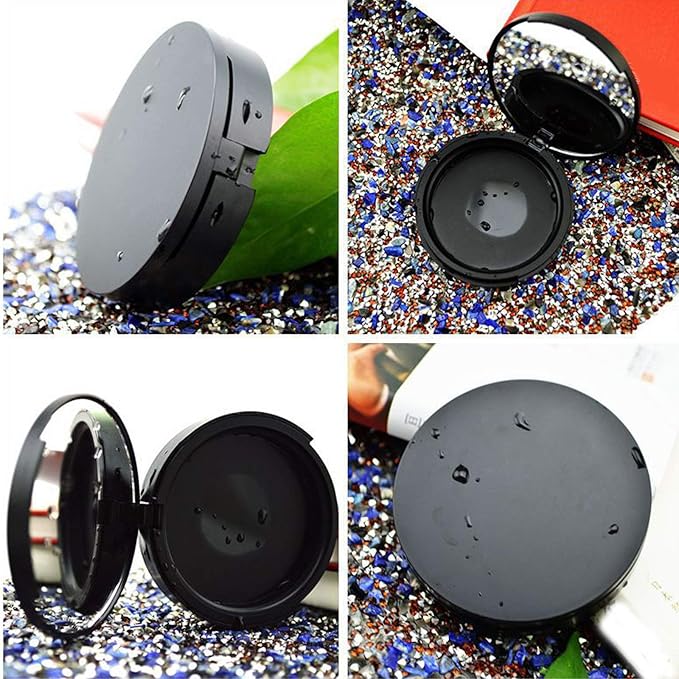 3 Pack Eyelash Storage Case Holder with Mirrow, Empty Eyelash Cases Travel with Lash Holder for for Ladies and Girls