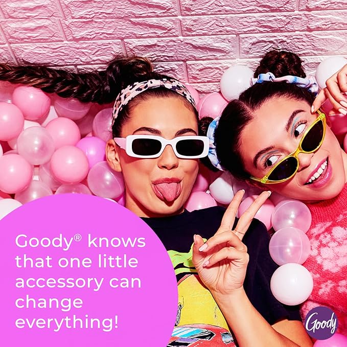 Goody Ouchless Forever Hair Elastics, 10 Ct, Black, Damage-Free Bands, 3X Stronger Elastic Ties, Retainable Shape, 16 Strand Inner Core, Styling Accessories for Women & Men, All Hair Types