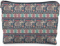 Bohemian Elephant Makeup Bag - Ethnic Indian Elephant Cosmetic Bags - Toiletry Bag - Boho Gifts