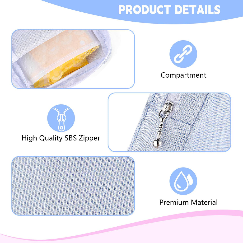 Playexen Period Bag, Sanitary Napkin Storage Bag, Period Pouches Menstrual Pad Tampon Holder for Purse (Glitter-Green)