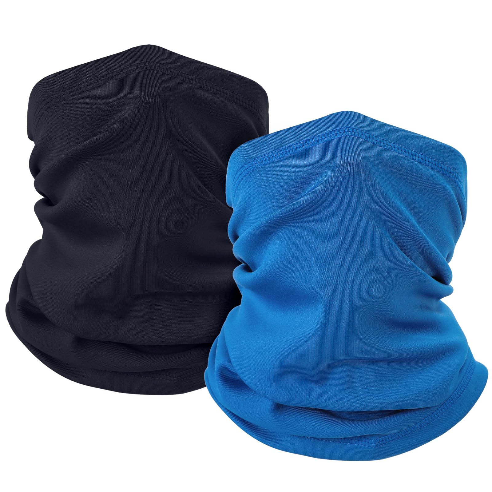 LUOLIIL VOE 2 Pack Winter Neck Gaiter Warmer for Men & Women, Windproof Face Cover Soft Fleece Face Mask Scarf for Cold Weather Outdoor Sports Skiing Cycling