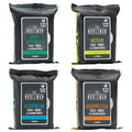 The Nobleman 4-Pack Face + Body Aloe Infused Cleansing Wipes: Post Workout with Eucalyptus Active with Lemon and Sage, Cleansing with Witch Hazel and Cucumber, Energizing with Grapefruit (120 Ct.)