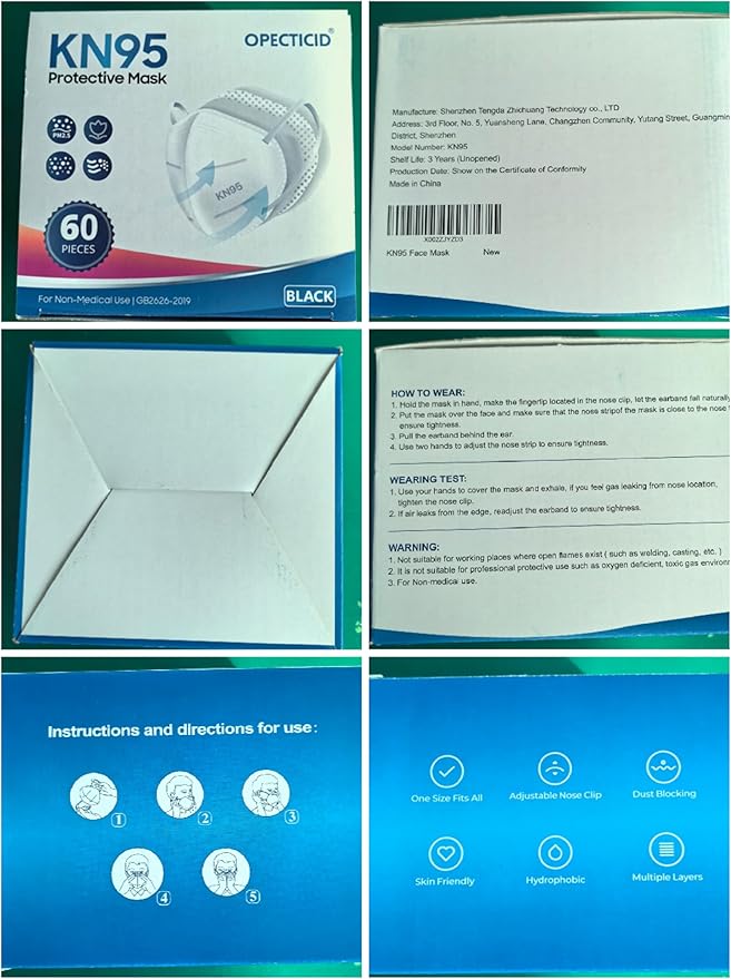 KN95 Face Mask,KN95 Mask,Cup Masks Breathable 5-Layer Filter Efficiency≥95% Disposable Certified Face Mask