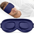 Vynix® Sleep Mask for Men Women - 100% Blackout Eye Masks for Sleep - 3D Soft Sleeping Mask for Side Sleepers - Zero Pressure Lash Extensions Eye Cover Shade for Airplane Travel Essentials, Blue