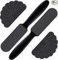Mudder 2 Pieces Stainless Steel Pedicure Foot File Callus Remover Foot Scrubber Rasp with 20 Replaceable Coarse/Fine Double Side Reusable Pads for Care Cracked Skin Callus Remover Tool(Black)
